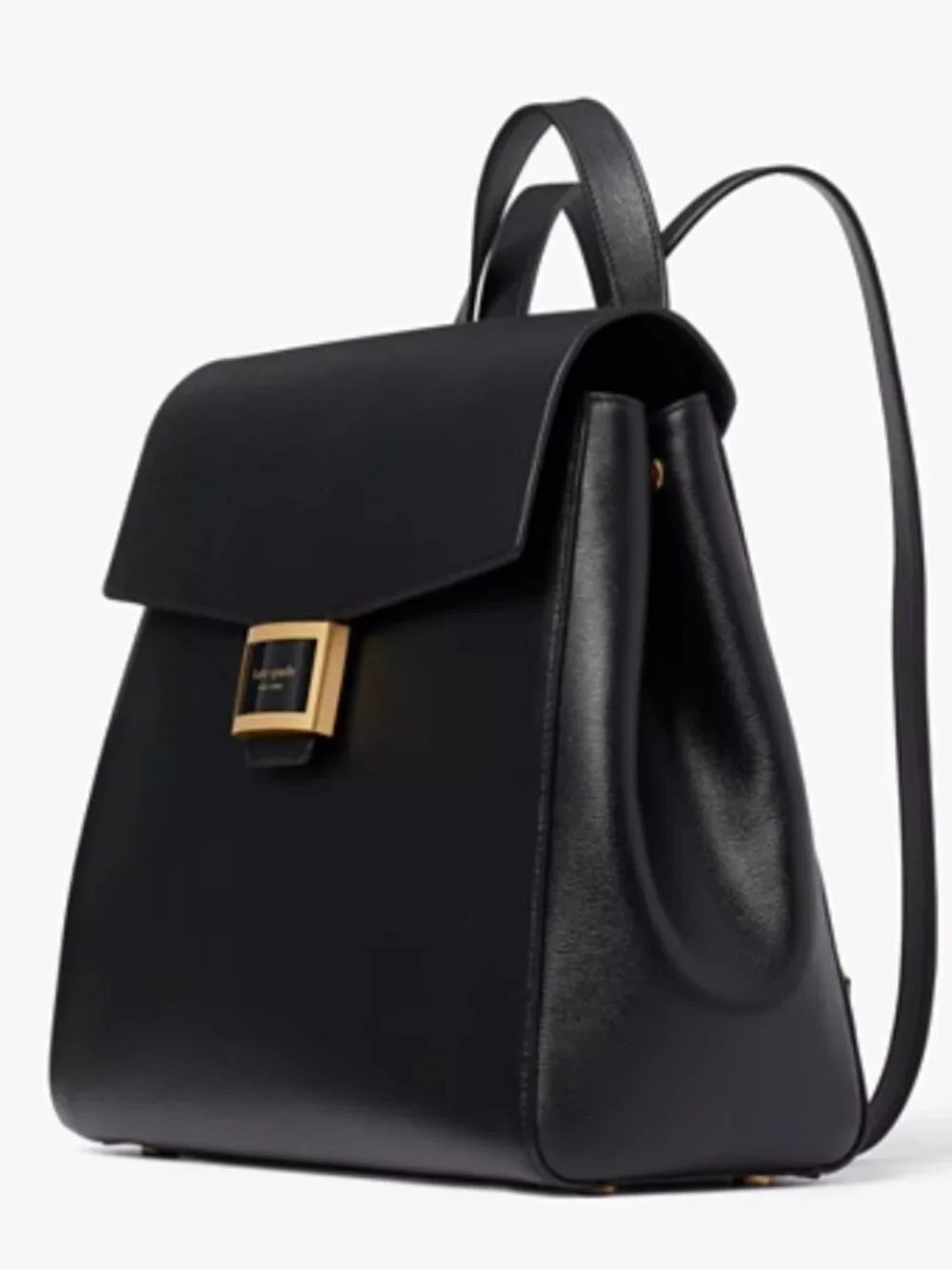 Kate Spade Katy Medium Black Leather Backpack Adjustable Straps